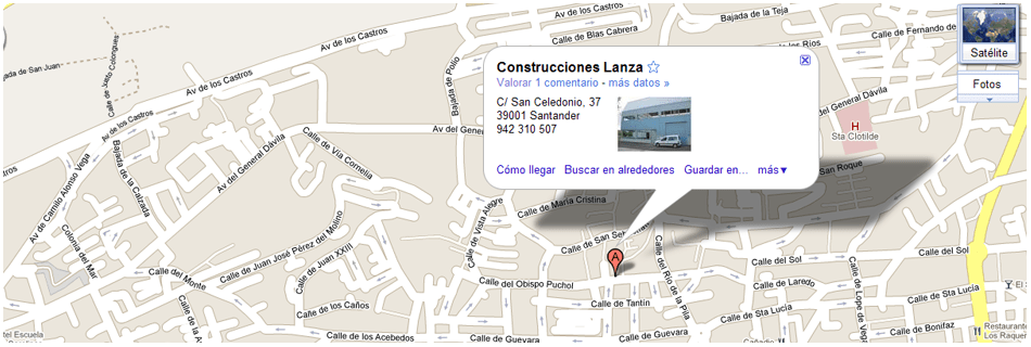 Mapa de localizaci�n y c�mo llegar a nuestras oficinas